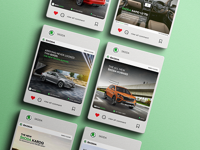 ŠKODA branding cars creative direction creativedesign design digital skoda social media