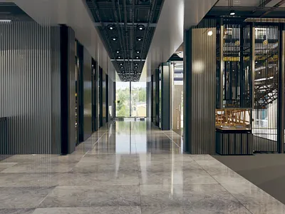 OTEL GİRİŞ KAT 3ds max autocad otel tasarım render