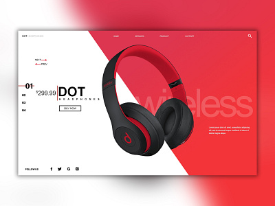 Dot Headphones banner branding design graphic graphic design headphones photoshop