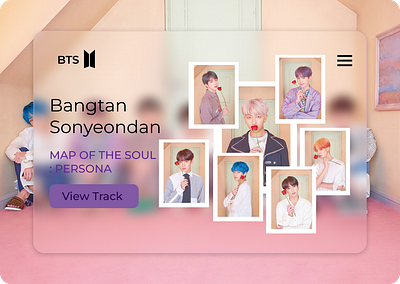 BTS Landing page bts ui