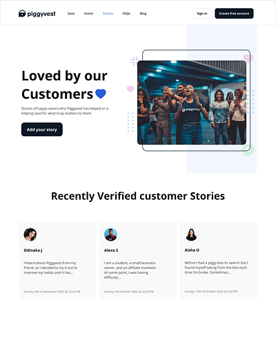 Fintech website #piggyvest clone. The html is available design ux