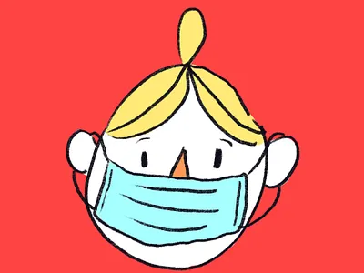 Disease Control Mask cute girl kawaii mask
