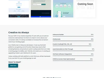 Unbounce Specialist - Landing Page Designer - Sales Funnel adobe xd clickfunnels design email marketing figma figma to unbounce funnel builder graphic design illustration kajabi kalviyo landing page landing page design landing page designer membership funnel sales funnel ui unbounce unbounce landing page webdesign