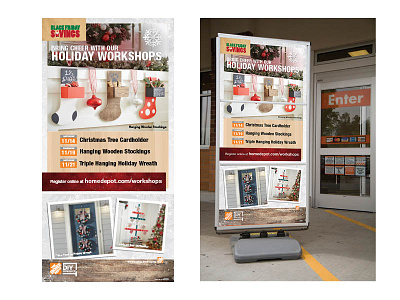 The Home Depot 3-Tier Concept christmas design holiday logo retail signage the home depot