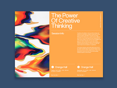 Creative Conference Concept branding conference graphic design typography web web design