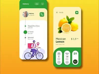 Fruits design figma graphic design mobile app ui ux