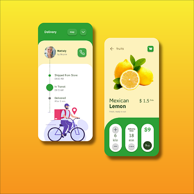 Fruits design figma graphic design mobile app ui ux