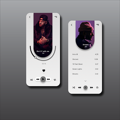 Listen figma graphic design mobile app ui ux