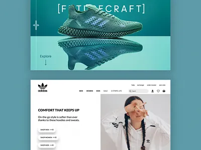 Adidas design figma graphic design ui ux webdesign