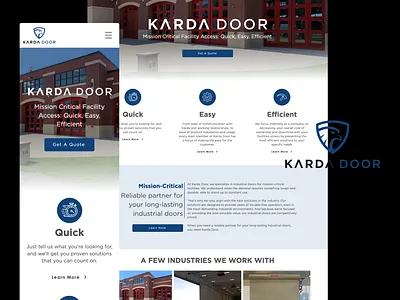 Website Design & Implementation branding design door website roll up doors ui website website design