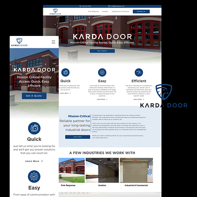 Website Design & Implementation branding design door website roll up doors ui website website design