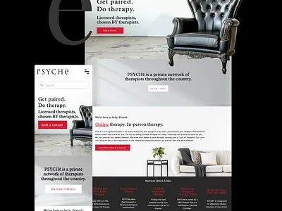 Website Design & Implementation branding design therapist website ui website