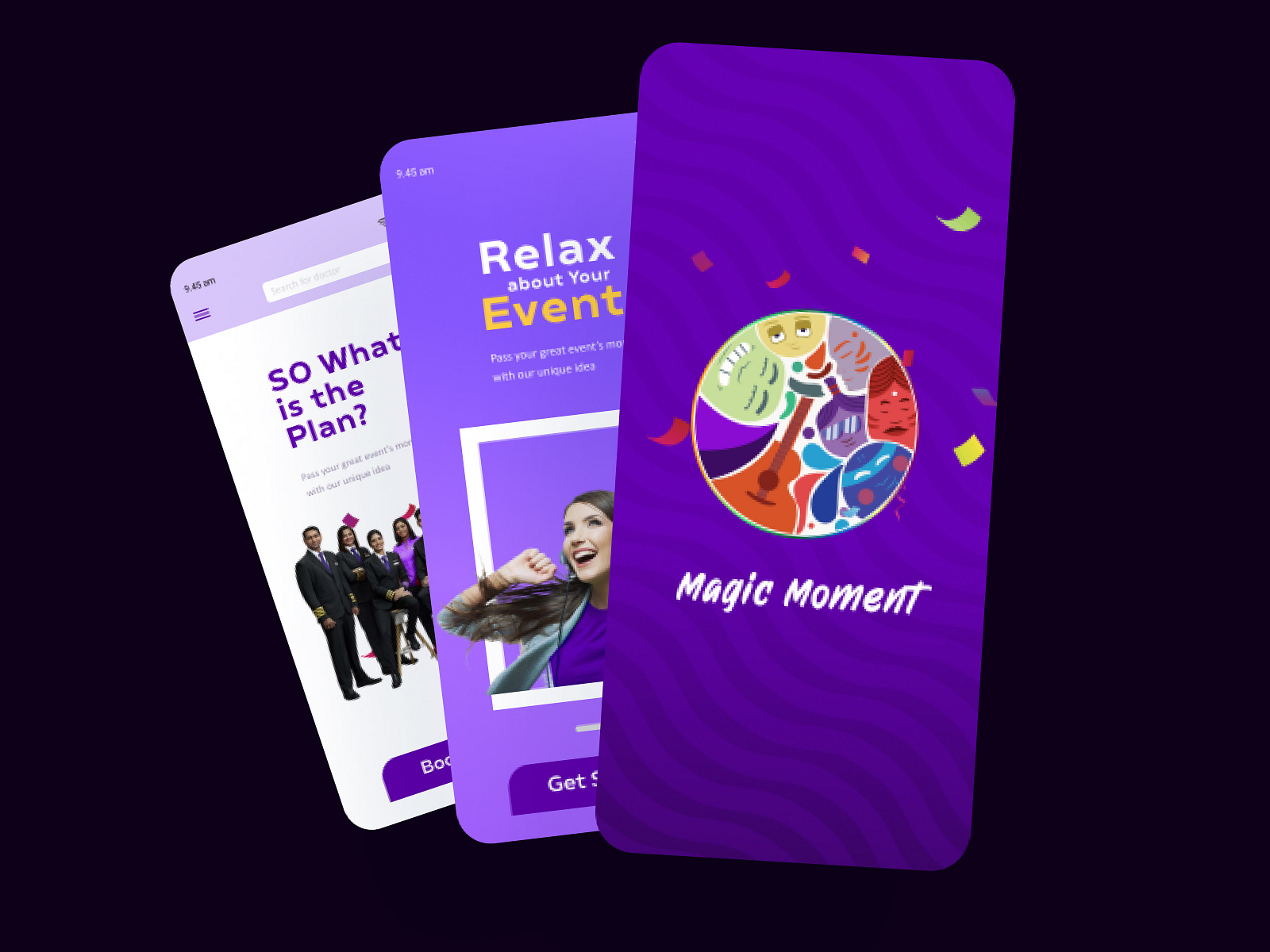 App Design for Event Management Firm by Fariha on Dribbble
