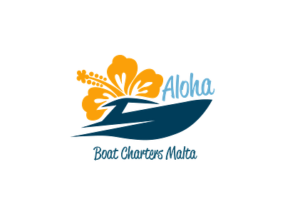 Aloha Boat Charters Malta - Branding branding design illustration logo web