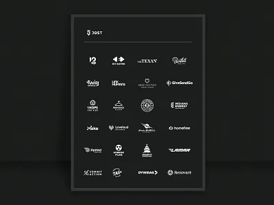 Jost Logos / Poster Re-bound Playoff branding logo portfolio