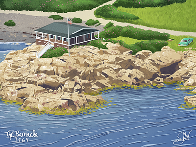 The Barnacle (1969) drawing illustration photoshop texture