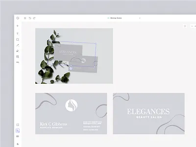 Minimal Business Card Mockup Scene brand identity branding business card business card mockup business card template creative business card elegance design glorify graphic design leaves luxury business card minimal minimal design mockup mockup scene mockups plants templates