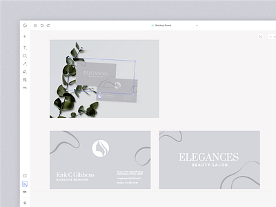 Minimal Business Card Mockup Scene brand identity branding business card business card mockup business card template creative business card elegance design glorify graphic design leaves luxury business card minimal minimal design mockup mockup scene mockups plants templates