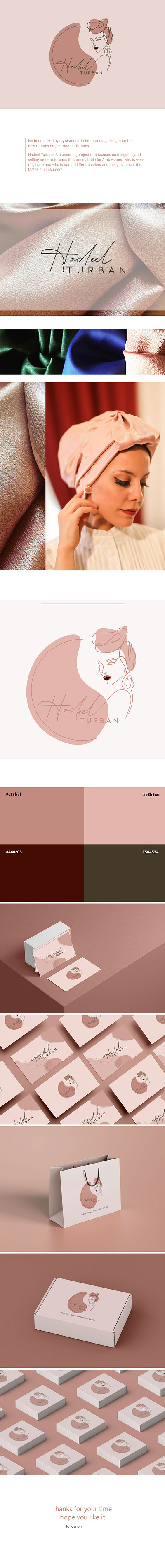 Hadeel Turbans addvirtesment branding design graphic design illustrator logo logodesign photoshop