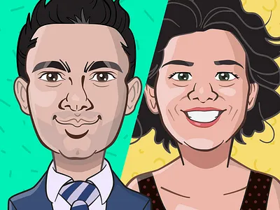 Avatars for Business Profile avatar avatars branding character design identity illustration marketing portrait profile profiling