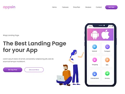 Unbounce Landing Page for Mobile App- Mobile App Landing Page clickfunnels design email marketing figma figma to unbounce funnel builder kajabi kalviyo landing page designer membership funnel ui design unbounce unbounce developer unbounce page builder ux design