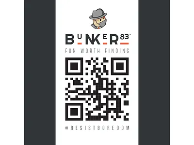 BUNKER83 - Resist branding logo mascot vector