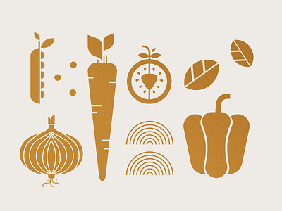 Food Icon set cooking farm food icons food illustration food market food trucks groceries leaf lettuce market onion peas pepper restaurant street food vector vegetables vegetarian vegetarian food veggies