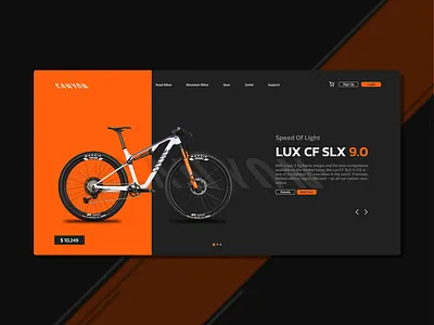 Bicycle Store Landing Page app design graphic design illustration typography ui ux web website