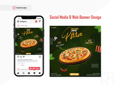 Social Media Banner Design facebook post food banner graphic design instagram post design social social media social media design web banner web banner design