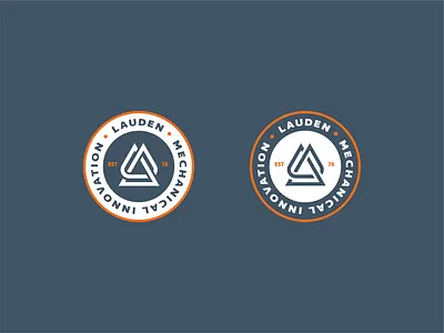 Lauden Mechanical Innovation Secondary Logo alberta badge branding design graphic design innovation logo mechanical plumbing secondary