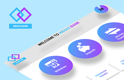 INDIAS BANK ATM UX/UI Design design ui ux