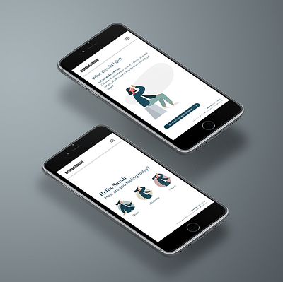 Employee Health App (Concept) app appconcept health mentalhealth pandemic ui ux