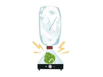 Volcano Vaporizer cannabis character drawing illustration
