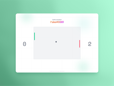 Ping Pong Multiplayer Concept concept design game ui