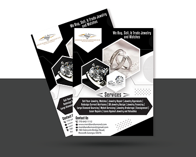 Meridian Diamond Co Flyer Design adobe illustrator adobe indesign adobe photoshop banner branding brochure business card business flyer creative flyer design flyer flyer design graphic design illustration leaflet logo postcard design poster social media post ui