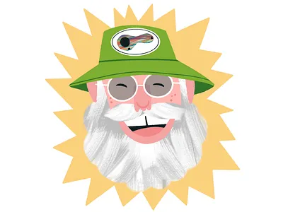 Bob Snodgrass cannabis character drawing illustration lifestyle people