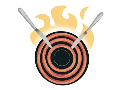 Knife Hit cannabis drawing illustration lifestyle