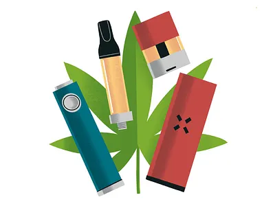 Cannabis Vape Pens cannabis drawing illustration lifestyle