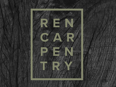 Masculine Logo Design For Ren Carpentry by Type Affiliated branding carpentry logo masculine branding masculine logo rebrand type affiliated woodworking