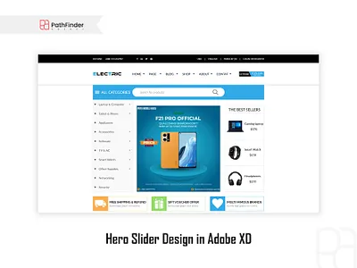 Hero Slider Design ecommer ecommerce website hero design hero slider hero slider design home page landing page slider web design