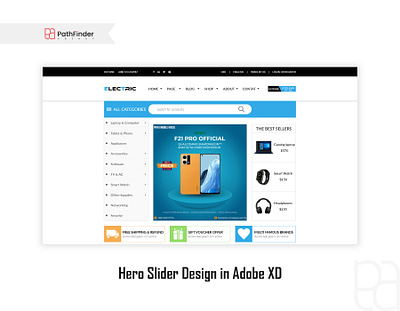 Hero Slider Design ecommer ecommerce website hero design hero slider hero slider design home page landing page slider web design