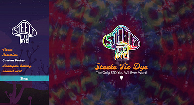 SteeleTieDye.com Website Design graphic design website design