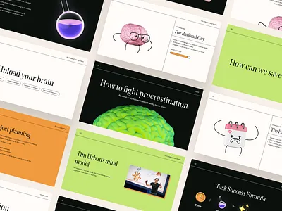 How to Fight Procrastination — Pitch Deck 3d illustration calendar productivity