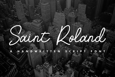 Saint Roland - Handwritting Script Font cute font design font fonts handlettered logo script fonts signature font