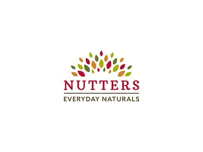 Nutters Everyday Naturals Logo branding design food graphic design grocery health logo logotype store wellness wordmark