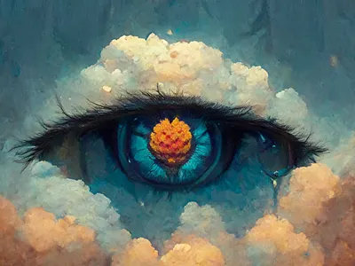 Clouded Eye design graphic design illustration