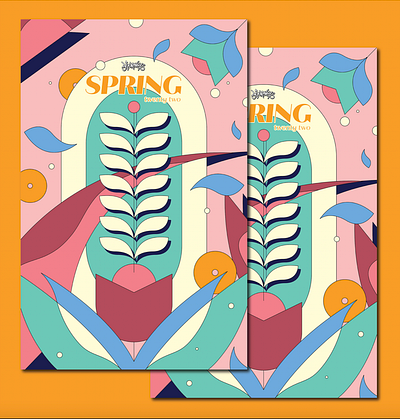 Journeys Spring '22 Poster branding color design illustration logo mockup poster typography vector