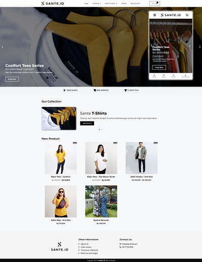 SANTE .ID v2 company profile design wordpress design