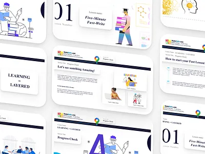 Pitch Dack for Curriculum Software. clean design company profile curriculume education figma pitch dack powerpoint ppt presentation slide design ui