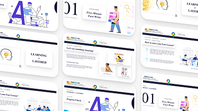 Pitch Dack for Curriculum Software. clean design company profile curriculume education figma pitch dack powerpoint ppt presentation slide design ui